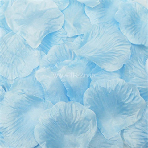 Baby blue rose petals confetti party deco
