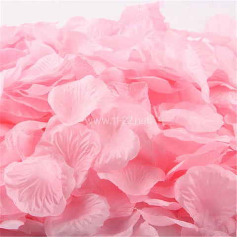 Baby pink rose petals confetti party deco