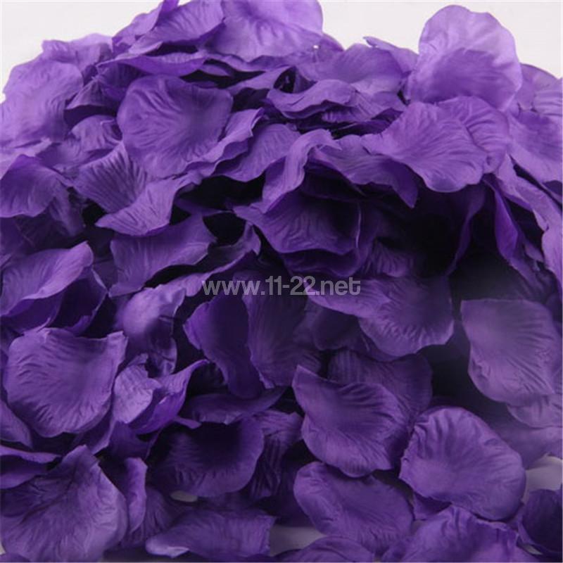 Dark purple rose petals confetti party deco