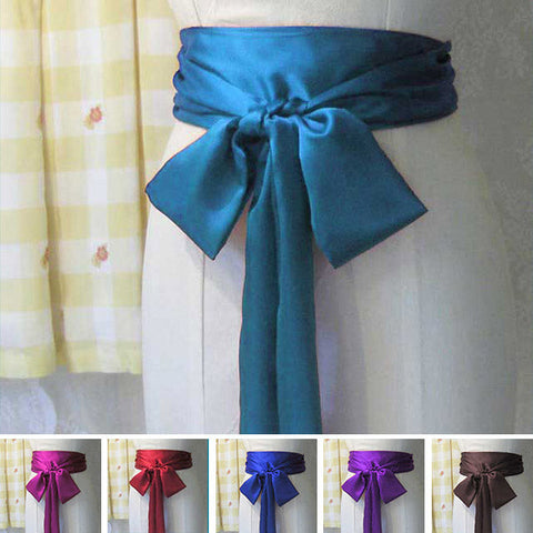 aqua blue long satin sash belt ribbon for bridesmaid dress and flower girl dress