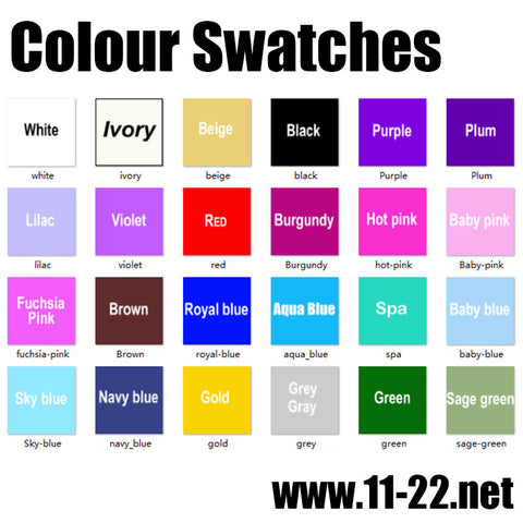 colour swatches