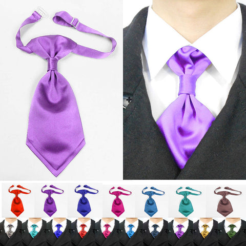  lavender purple satin cravat for groomsman or bridegroom