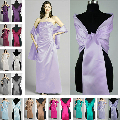 lavender satin special occasion shawl for bridesmaids, flower girls, bridal and wedding party