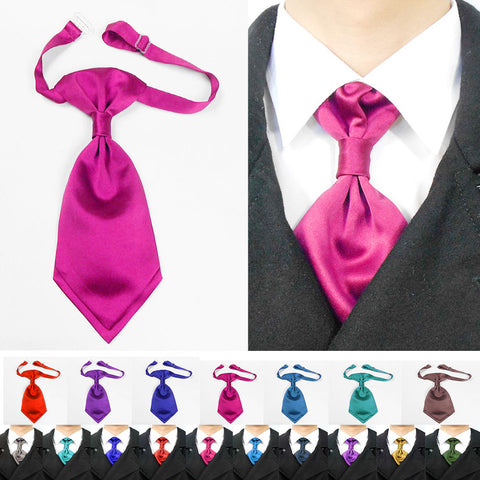 pink satin cravat for groomsman or bridegroom