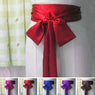 red long satin sash belt ribbon for bridesmaid dress and flower girl dress