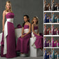 floor length red satin flower girl dresses and junior bridesmaid dresses with long sash belt