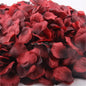 Burgundy rose petals confetti party deco