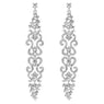 Quality diamond crystal retro Chandelier ear drops earrings 0266-Earrings-11-22net-10.2cm long and 1.9cm wide-Silver-Crystal-11-22net