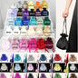 black satin dolly bags for bridesmaids and flower girls