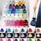 navy blue satin dolly bags for bridesmaids and flower girls